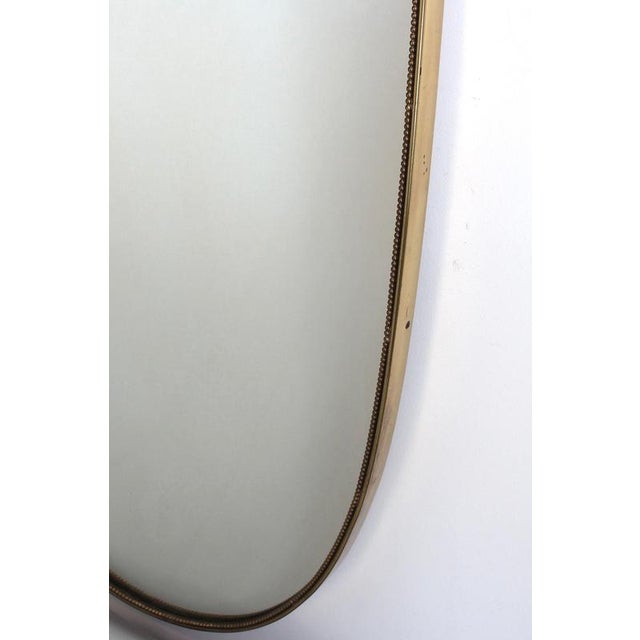 Vintage Italian Wall Mirror with Beading by Gio Ponti, 1960s For Sale - Image 11 of 13