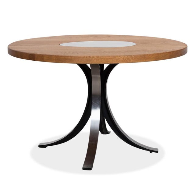 T69 Table in Wood and Chrome by Osvaldo Borsani For Sale - Image 11 of 12