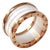 Bulgari B Zero Wide Four- Band , 18 Karat Rose Gold Loops White Eternity Band For Sale