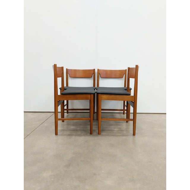 Set of 4 Vintage Edmund Homa Polish Mid Century Dining Chairs For Sale - Image 4 of 10