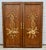 Vintage Hollywood Regency Carved Gilded Wood Doors Pair Louis XVI Neoclassical For Sale - Image 4 of 15