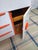 Orange Custom Painted Mid Century Modern Heywood Wakefield M593 "Encore"Buffet/Kitchen Sideboard For Sale - Image 8 of 13