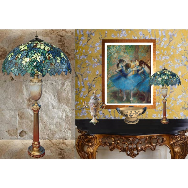 Neoclassical Brass Ionic Column Alabaster Urn Table Lamp For Sale - Image 12 of 12