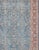 Measures: 8'3 x 11'8. Antique Persian Malayer Rug with Floral Lattice Design in Sky Blue and Soft Red. Keivan Woven Arts /...