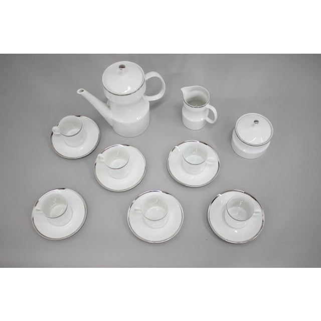 1960s Nefertiti Porcelain Tea Set by Jaroslav Jezek, Czechoslovakia, 1964, Set of 9 For Sale - Image 5 of 12