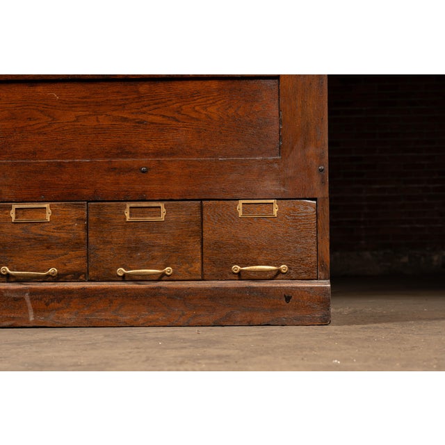 Early 20th Century Oak Parts Cabinet by W. C. Heller For Sale - Image 14 of 16