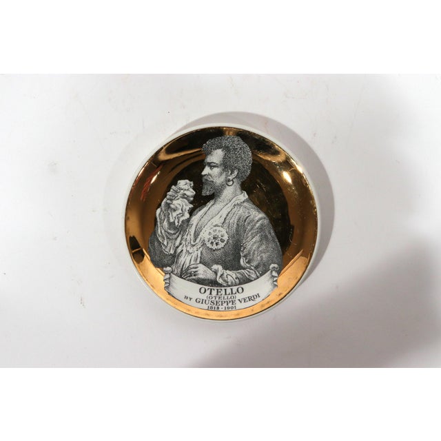 1960s Piero Fornasetti "Melodramma" Ceramic Coasters: A Series of Dramatic Opera Characters For Sale - Image 5 of 11