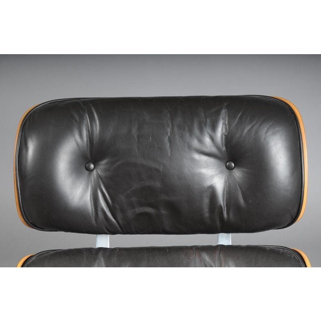 Black Set of Lounge Chair and Ottoman by Charles Eames for Herman Miller, 1960s For Sale - Image 8 of 18