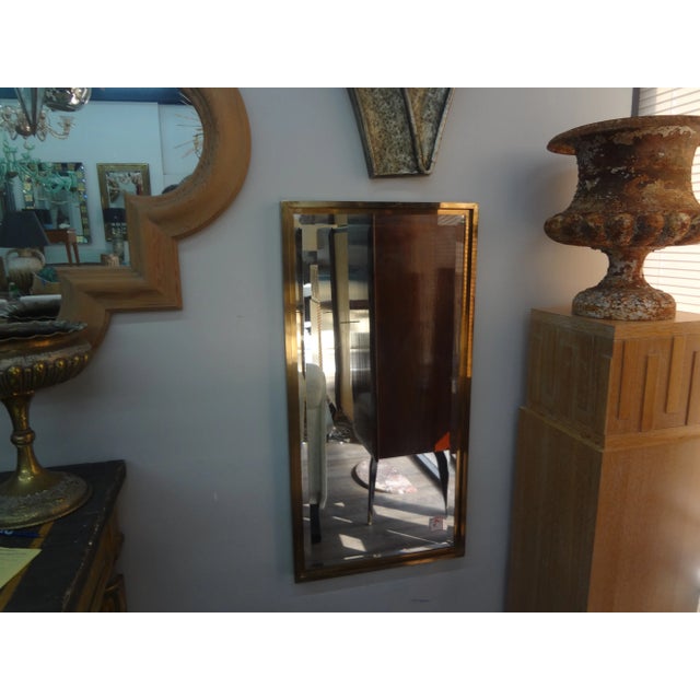 Large Venetian Mirror, Etched And Beveled Italian Art Deco style Venetian beveled mirror. This stunning vintage Hollywood...