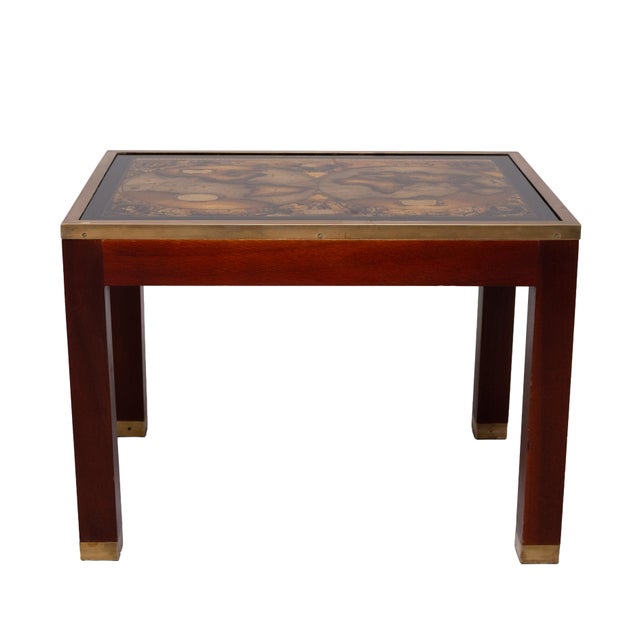 1970s World Map Coffee Table from Maison Jansen, France, 1970s For Sale - Image 5 of 11