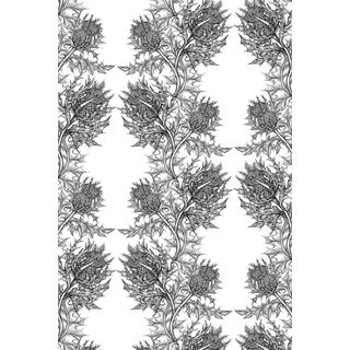 Modern Roll of Timorous Beasties Thistle Wallpaper For Sale
