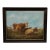 Antique European School Oil Painting, Cattle Grazing For Sale