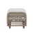 Alpine Teak Wood Outdoor Ottoman With Biege Rope Design For Sale - Image 4 of 5
