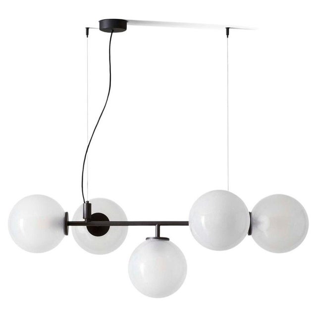 Mid-Century Modern Starburst Chandelier in Black Metal & Glass from Cassina For Sale - Image 10 of 10
