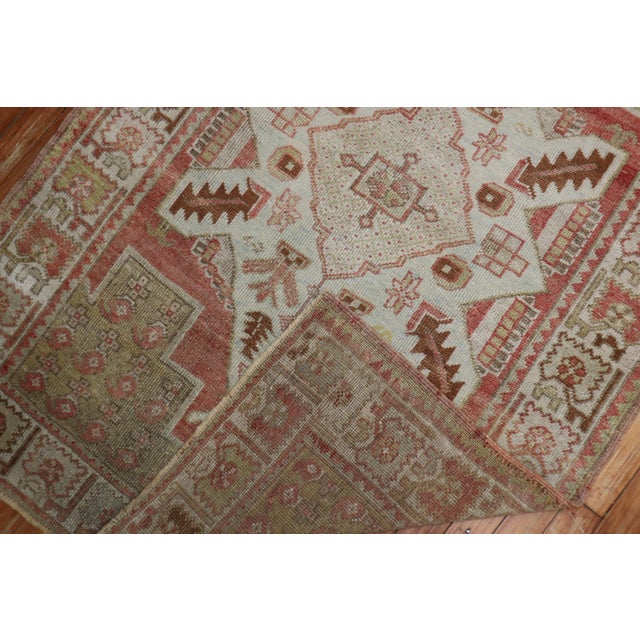 Traditional Muted Vintage Zabihi Collection Turkish Oushak Rugs - A Pair For Sale - Image 3 of 12