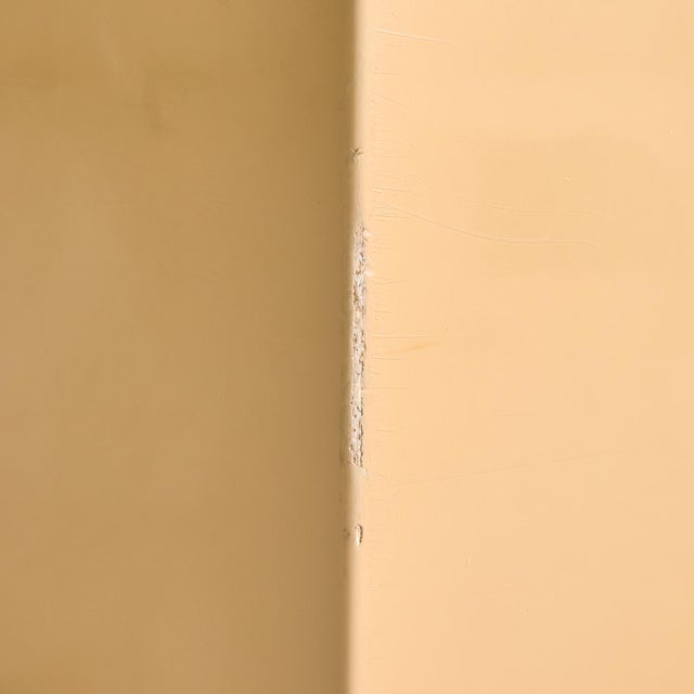 Lacquered Cube Coffee Table With Brass Inlay, France 20th Century For Sale - Image 4 of 11