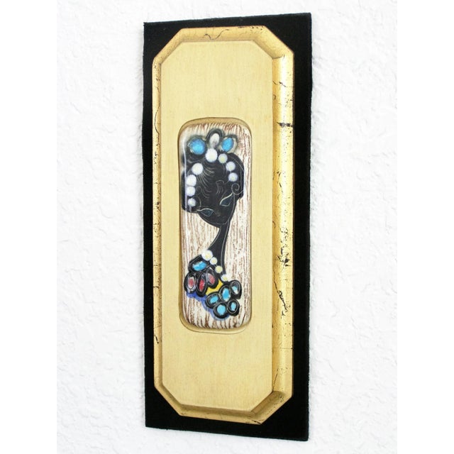 1960's Italian ceramic wall plaque. This listing is for one of seven similar ceramic wall plaques that I am listing...