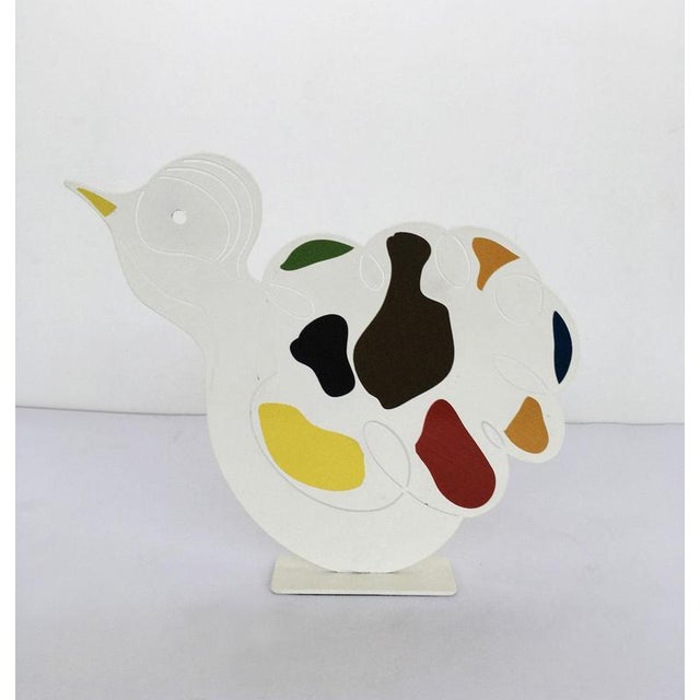White Painted Metal Sculpture by Riccardo Dalisi, Italy, 1980s For Sale - Image 15 of 18