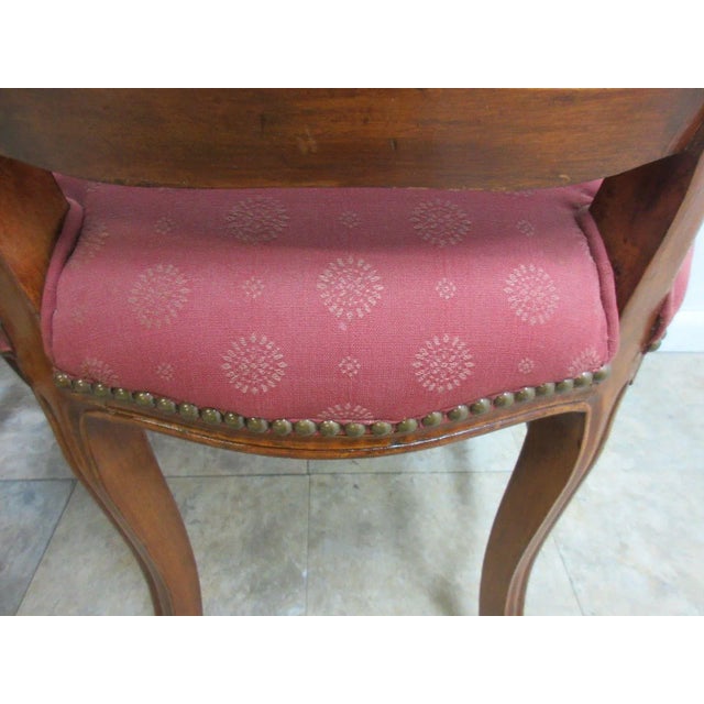 Vintage French Regency Carved Dining Chairs - a Pair For Sale - Image 9 of 12