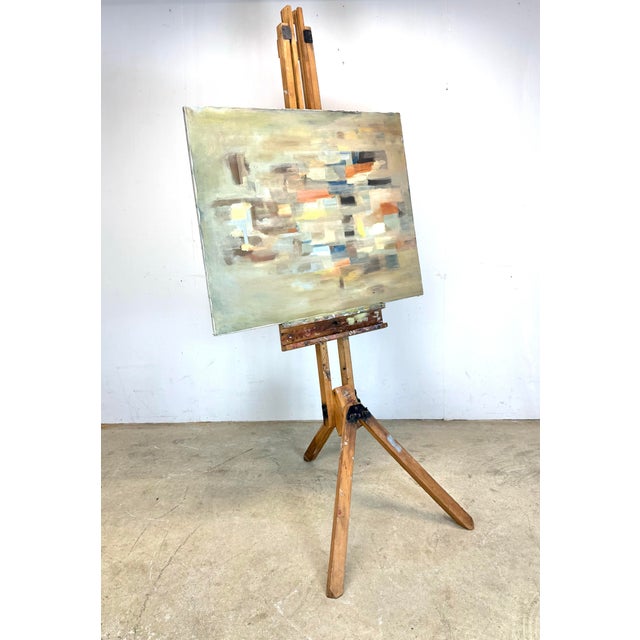 Vintage Winsor & Newton Solid Beechwood Tripod Artist’s Painting Easel For Sale In New York - Image 6 of 12