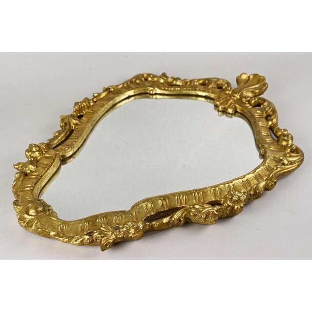 Baroque Handcarved Gilt Wall Mirror, Italy, 1790s For Sale - Image 14 of 18