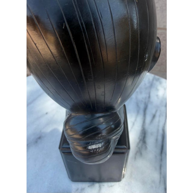 Mid-Century Modernist Patinated Bronze Bust of a Vietnamese Woman by Nguyen Thanh Le (Saigon, C. 1950s/1960s) For Sale - Image 10 of 12