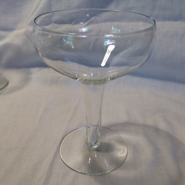 16 Vintage Hollow Stem Crystal Coupes Champagne Glasses Chairish