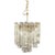 Mid Century Three Tiered Murano Glass Pendant Fixture For Sale
