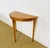 Vintage teak and beech half-moon (semi-circular) console/side table dating from the 1970s by legate furniture, made in...