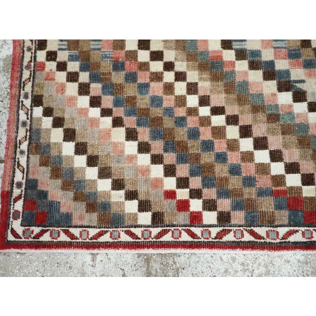 Textile Galerie Shabab Collection Mid-20th Century Turkish Anatolian Square Carpet For Sale - Image 7 of 9