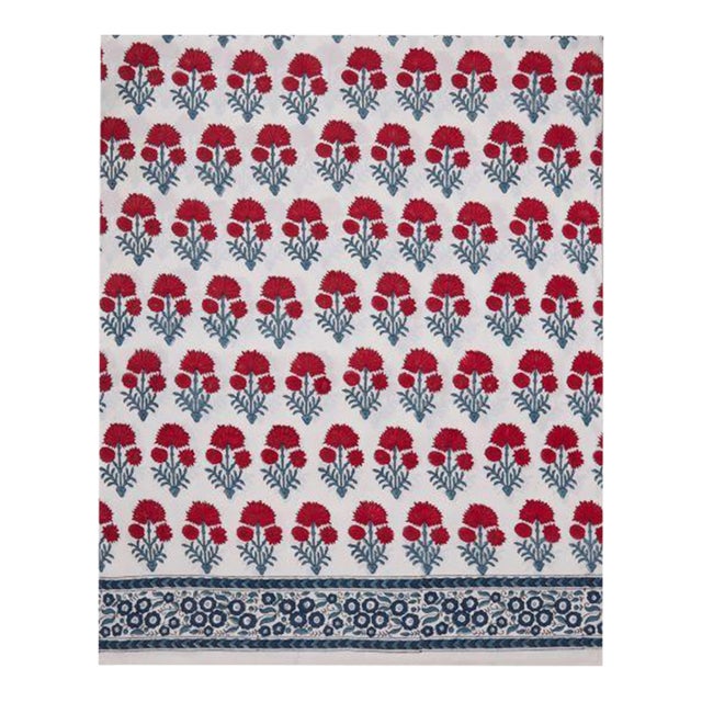 Hana King Red/Teal Flat Sheet For Sale