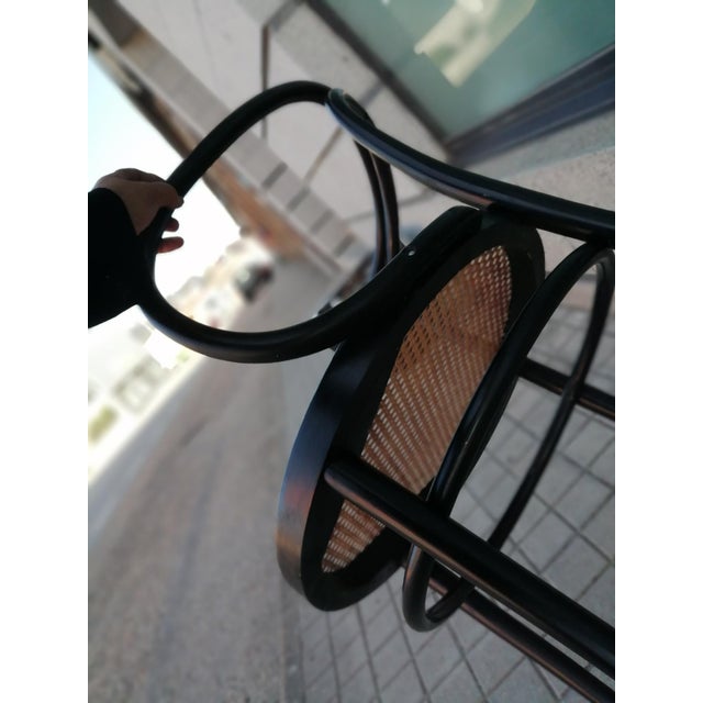 Set of Vintage Straw Beech Chairs by Michael Thonet, 1950 For Sale - Image 6 of 18