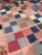Vintage Multi-Color Pink Queen Quilt Top For Sale - Image 9 of 11