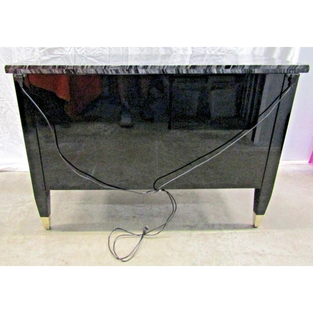 New Caracole Black Marble Modern en Vogue Nightstand Sig-419-065 For Sale - Image 10 of 12