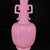 Pair of Chinese Pink Glazed Porcelain Vases With Handles For Sale In Los Angeles - Image 6 of 9