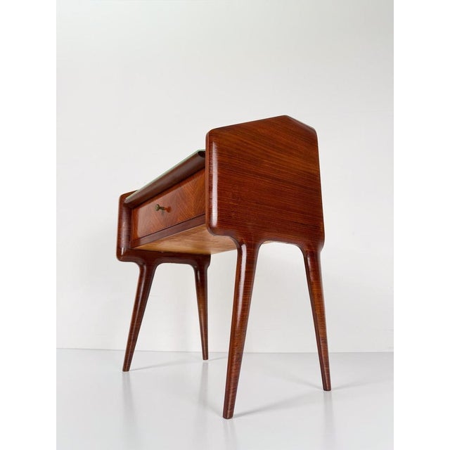 Mid-Century Modern Italian Nightstands in the style of Dassi, 1950s, Set of 2 For Sale - Image 10 of 18