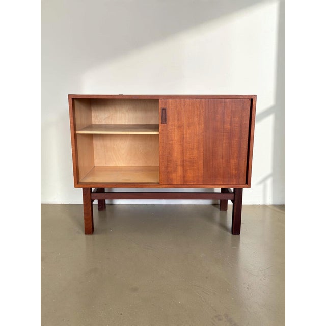 Vintage Danish Teak Sideboard with Sliding Doors, 1960s For Sale - Image 13 of 18