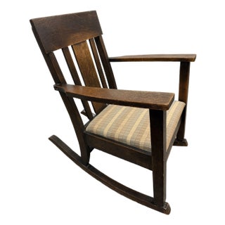 Vintage Cochran Chair Company Mission Rocking Chair For Sale