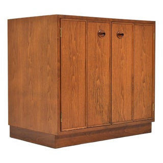 Edward Wormley Walnut Cabinet by Dunbar For Sale