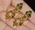 Authentic vintage Piero Milano natural spessartite garnet, green tourmaline, and diamond articulated drop earrings,...