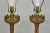 Metal Antique English Renaissance Gothic Patinated Brass Candlestick Table Lamps Pair For Sale - Image 7 of 12