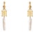 Isis Pearl Talisman Dangle Earrings, A Pair For Sale