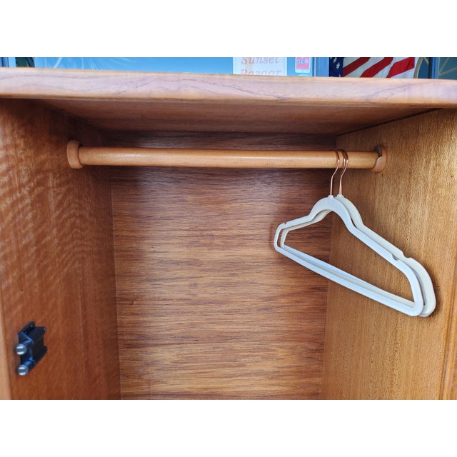 Mid-Century Modern 1980s Danish Modern Dresser/Armoire For Sale - Image 3 of 18