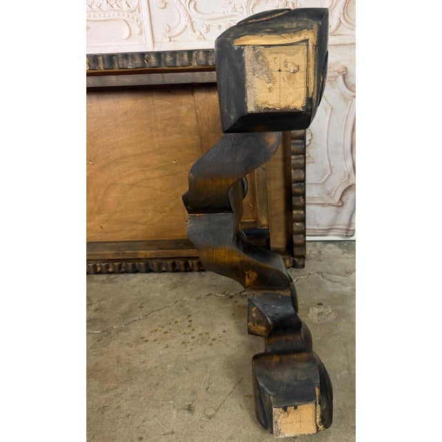Spanish Revival Hand-Carved Walnut Console Table, Circa 1920-1940 For Sale - Image 18 of 18