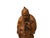 Wood Chinese Boxwood Longevity Goddess Holding Baby Deer Statue For Sale - Image 7 of 7