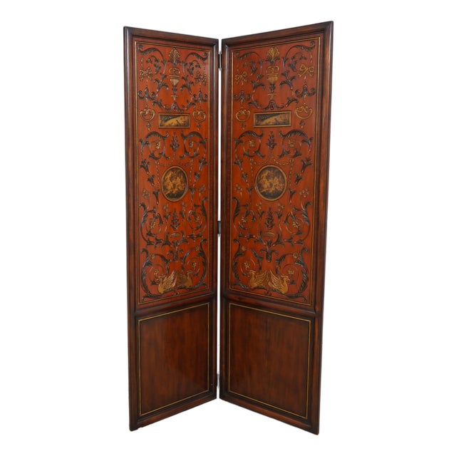 Theodore Alexander Neoclassical Room Divider Screen For Sale