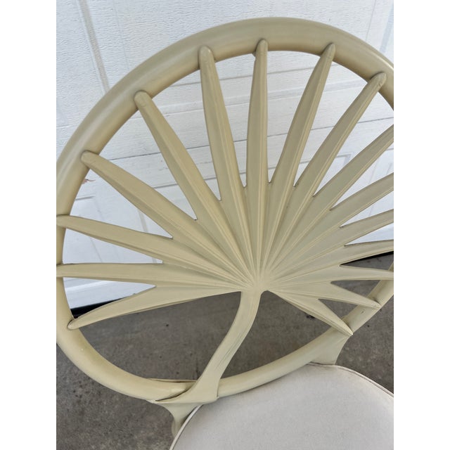 1960s Vintage Hollywood Regency Era Palm Leaf Motif Chair in Style of Tropitone Veneman Collection by Brown Jordan For Sale In Orlando - Image 6 of 13