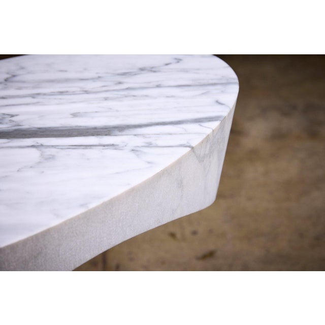Holly Hunt Stefan Gulassa Solid Marble 'C' Side Table For Sale - Image 4 of 6