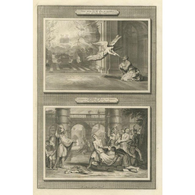 Pieter Mortier, Isaiah's Vision and Jeremiah Drawn from the Pit, Pieter 1700, Engraving For Sale - Image 12 of 12