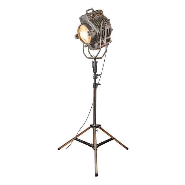 Fresnel Film Spotlight on Rolling Tripod, Munich, 1950s For Sale